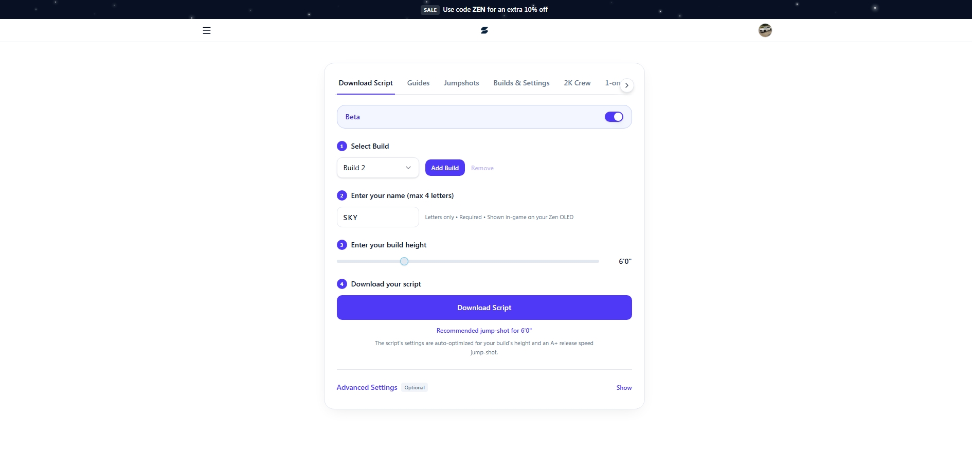 Script generator